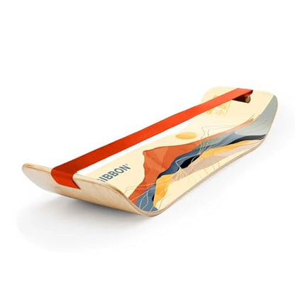 GIBBON SlackBoard, Balance Board Kids & Adults, Slackline Balance Trainer - color: 일출 - 1 라인
