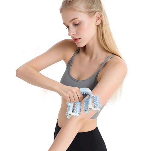 Cellulite Massage Tool,Anti Fascia Release Muscle Cellulite Roller - color: Blue