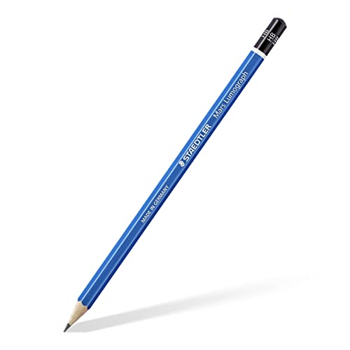 STAEDTLER Mars Lumograph HB Graphite Art Drawing Pencil, 6 Pencils | for Sketching and Shading, Break-Resistant Premium Woodcase Drawing Pencils, 6-Piece Set - style: HB