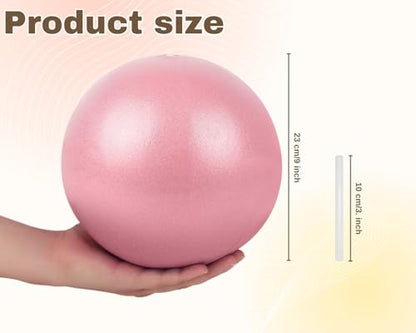 9 Inch Pilates Ball, Small Yoga Exercise Ball