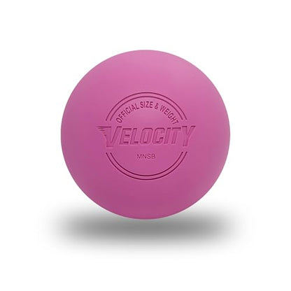 Velocity Lacrosse Balls - 9가지 색상 선택 가능, 1, 2, 3, 6, 18, 60, 120 (케이스) 팩 - color: 핑크, size: 1 Ball, style: 연습용 공