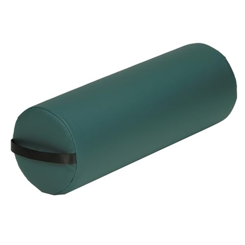EARTHLITE Bolster Pillow Jumbo – Durable Massage Bolster, 100% PU Upholstery incl. Strap Handle - color: Teal