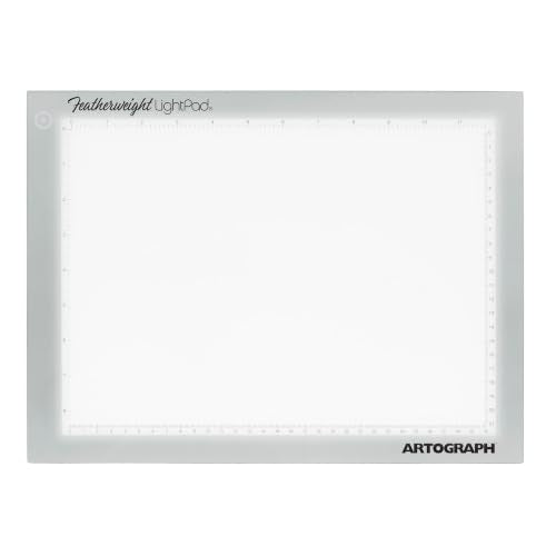 Artograph Featherweight LightPad 9" x 12" Dimmable Thin LED Lightbox Drawing Board for Tracing, Crafting, Tattoo Design, and Drafting