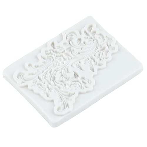 Baroque Silicone Mold Baroque Relief Flower Polymer Clay Molds | Jewelry Making Epoxy Resin Casting Air Dry Polymer Clay Craft - color: Style R