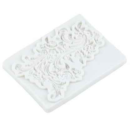 Baroque Silicone Mold Baroque Relief Flower Polymer Clay Molds | Jewelry Making Epoxy Resin Casting Air Dry Polymer Clay Craft - color: Style R