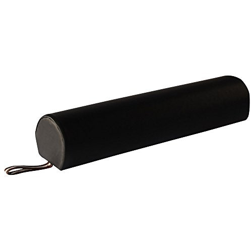 Master Massage 6" 3/4 Round Massage Bolster Pillow Cushion for Massage Tables- Black - color: Black
