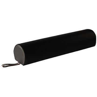 Master Massage 6"x26" 3/4 Round Massage Bolster - Black - color: Black, size: 6"x26" 3/4 Bolster