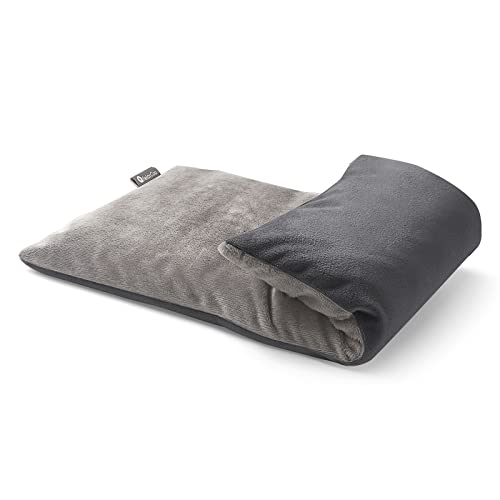 RelaxCoo Heating pad Microwavable with Washable Cover 6 * 12" Microwave Moist Heat Pad for Neck Shoulder, Cramps, Back Pain Relief, Warm Compress Rice Bean Bag Hot Pack for Muscles, Joints, Lavender - style: Grey 1 Pack