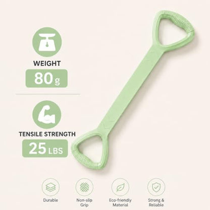 Figure 8 Resistance Band for Workout, Stretching, Yoga, Pilates, Physical Therapy and Home Fitness, TPE Exercise Band - color: Green