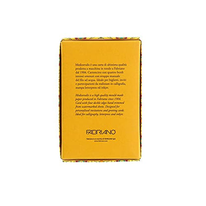 Fabriano Medioevalis Cards & Envelopes Set, 20/Pkg., 3.3" x 5.1" - size: 3.3 x 5.1, style: Flat