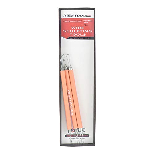 Xiem Tools USA Precision Stainless Steel Wire Sculpting Tool Set, Professional Series, 3 Pieces (PSTS3WS-10085)