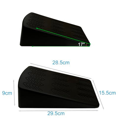 Squat Wedge Block Pairs,YOGA Pilates Block Slant Board Calf Stretcher, Exercise Ramps for Weightlifting, Squat Wedges, Home Gym, Weight Lifting & Yoga