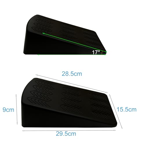Squat Wedge Block Pairs,YOGA Pilates Block Slant Board Calf Stretcher, Exercise Ramps for Weightlifting, Squat Wedges, Home Gym, Weight Lifting & Yoga