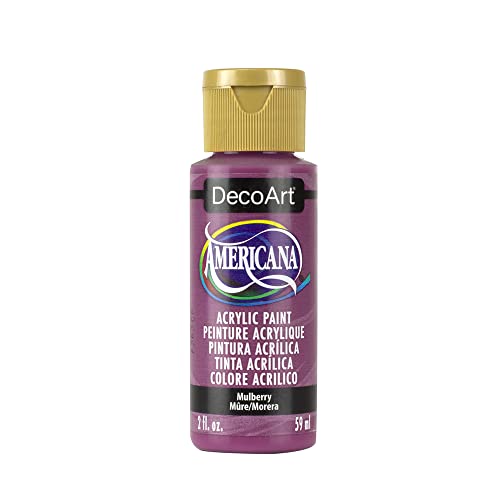 DecoArt Americana Acrylic Paint, 2-Ounce, Mulberry - color: Mulberry, size: 2 Fl Oz (Pack of 1)