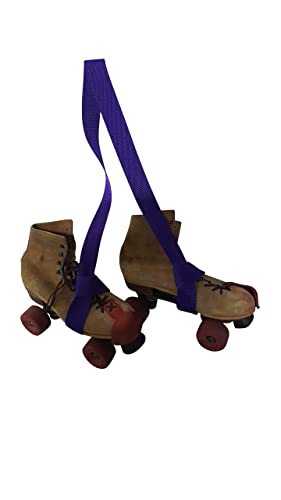 Yoga Mat Carrier Strap, Roller Skate Leash, Ski Boots Or Snowboard Shoulder Sling Made In USA. - color: Purple