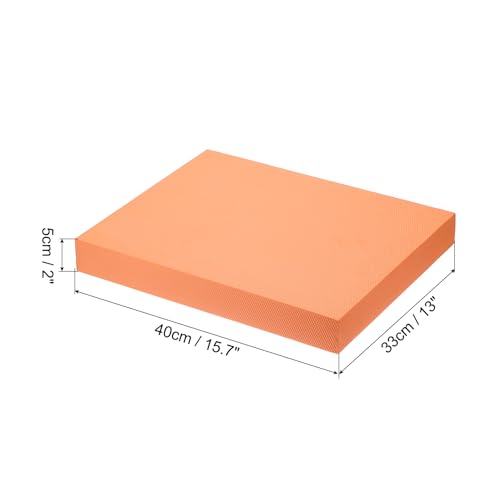 PATIKIL Balance Pad, Non-Slip TPE Foam Pad Cushion Exercise Yoga Mat Knee Pad for Fitness Stability Core Training Stretching - color: Orange