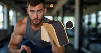 Squat Wedge Blocks Stretching blocks,Non-Slip Surface with Beveled Edges for Core Exercises,Natural Eco-Friendly/squats& weightlifting&yoga,Travel Friendly