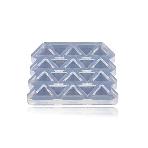 Angel Wings Mini Triangle Shape Earrings Mold for UV Resin Epoxy Resin Mold for DIY Earrings, Ear Studs, Jewelry Making Crafts, Chocolate Cake Mold Candy Mold, Silicone Molds - color: Mini Triangle