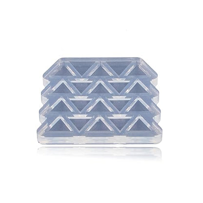 Angel Wings Mini Triangle Shape Earrings Mold for UV Resin Epoxy Resin Mold for DIY Earrings, Ear Studs, Jewelry Making Crafts, Chocolate Cake Mold Candy Mold, Silicone Molds - color: Mini Triangle