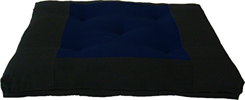D&D Futon Furniture Central Navy Zabuton, Yoga, Meditation Seat Cushions, Kneeling, Sitting, Supporting Exercise Pratice Zabutons