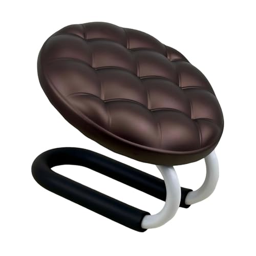 Kneeling Meditation Stool, Prayer Bench Gift Portable Kneeling Bench, Lightweight Meditation Bench Seat for Studio, Praying, Brown - color: Brown（round)