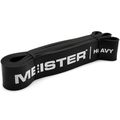 Meister X Band Comfort-Width 41" x 2" Resistance Bands - X-Wide Premium Loop Bands - style: Heavy / Black