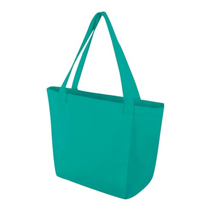 Starsouce Yoga Mat Bag Lightweight Foldable Canvas Tote with Side Sleeve Large Pocket Yoga Mat Carrier for Gym Travel Beach - color: Teal