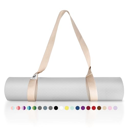 Tumaz Yoga Mat Strap Adjustable Carrier for All Yoga Mats, 2 Sizes | Extra Thick Cotton Blend |16+ colors are available | Fits Most Yoga Mats | Soft Woven Texture | Comfortable Shoulder Carry - color: 21. Original, size: 85 IN