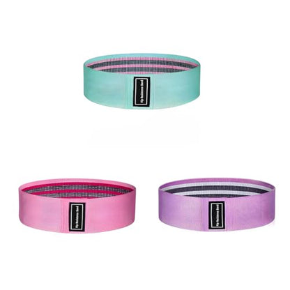Fabric Resistance Bands for Legs and Butt, Non-Slip Booty Bands for Gym Yoga Squat, Glute Exercise Loops with Carry Bag - color: 3Pcs