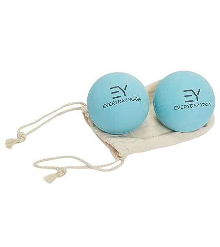Everyday Yoga 6.4cm(2.5인치) 마사지 테라피 볼 세트, 토트백 포함 - 아쿠아