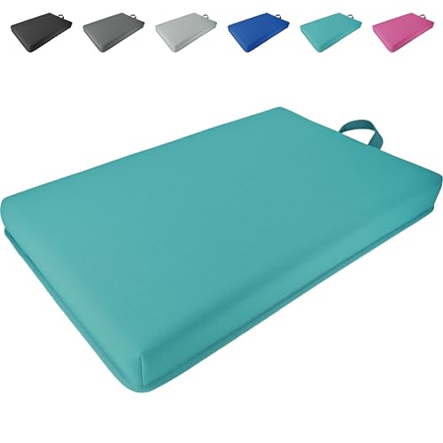 Bath Kneeler Pad, Extra Thick Kneeling Pad, Garden Kneeling Pad for Knee, Water Resistant Soft Memory Foam Cushioning for Workout, Yoga, Bathing, Physical Therapy, Prayer Pillow, Cyan - color: Cyan