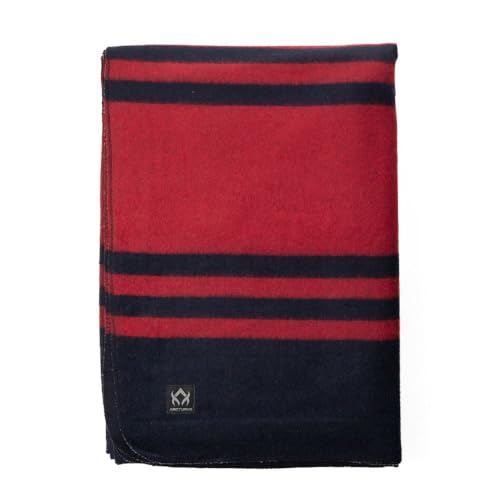 Arcturus Rainier Wool Blanket - 4.5lbs Warm, Heavy, Washable, Large | Great for Camping, Outdoors, Survival & Emergency Kits (Lava Canyon) - color: Lava Canyon, size: Twin