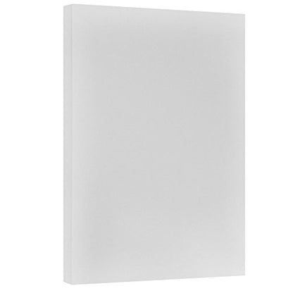 JAM PAPER Vellum Bristol 65lb Cardstock - 11 x 17 Ledger Size Coverstock - 147 gsm - Grey - 50 Tabloid Sheets/Pack - color: Gray, size: 11" x 17"