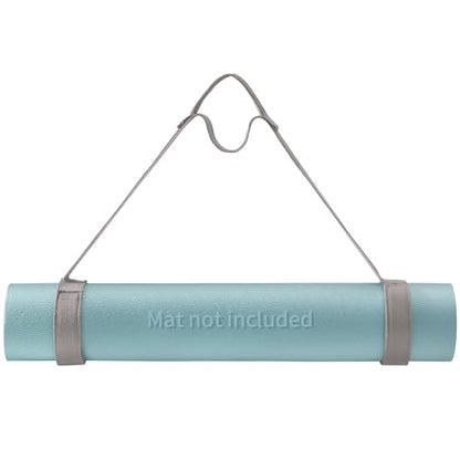 Trilancer Yoga Mat Strap with Hook and Loop Closure - Mat Not Included - color: Grey