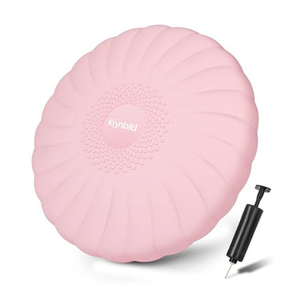 kisnbld Wobble Cushion, Balance Disc with Pump, Core & Posture Training - color: 1Pink