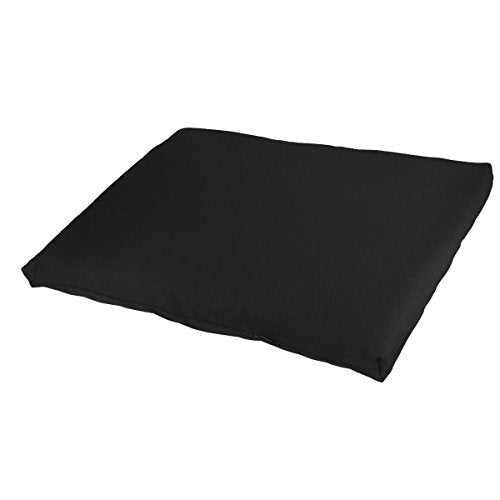 Hugger Mugger Zabuton Meditation Pillow and Harness - Use on its Own or in Combination with Any Meditation Cushion, Cushions Knees and Ankles - color: Black
