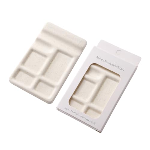 Mini Ceramic Watercolor Palette, Portable Travel Watercolor Palette Eco-Friendly Material, Easy to Clean and Dry, Suitable for Watercolor, Gouache, Acrylic, and Oil Painting.