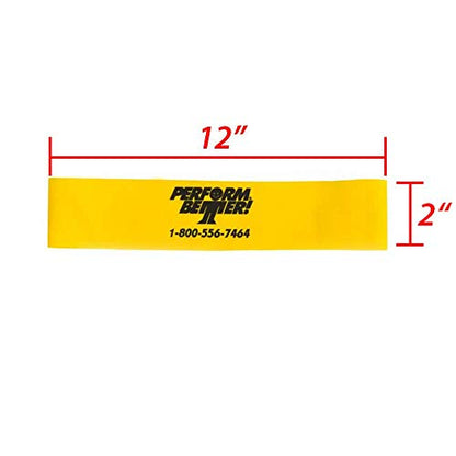 Perform Better Mini Band Resistance Loop - Exercise Bands - color: f) Set of 4 - 12x2
