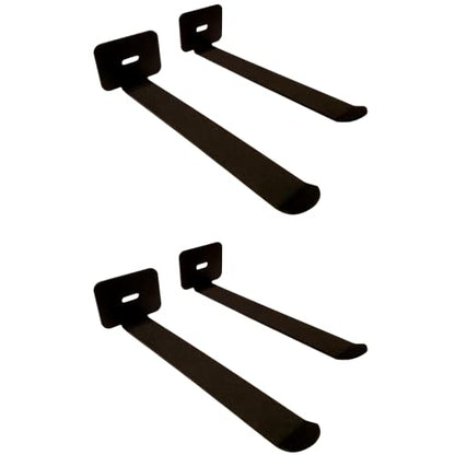 IRON AMERICAN Yoga Mat Hanger - Adjustable Hooks for Exercise Mats, Foam Rollers & Gym Equipment Storage - Wall Mounted - Hardware Included - (6.75" x .75") - American Steel - style: 2-PAIR