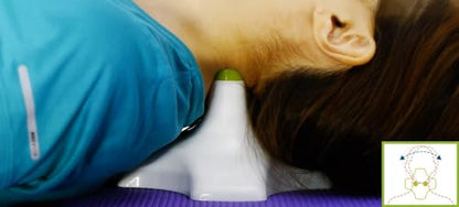 Neck & Shoulder Wellness Relaxation Pillow, Tension Reliever, Manual Pressure Massage Tool for Muscle Comfort & Everyday Relaxation, Non-Powered Massage Apparatus, Massage Ball – C