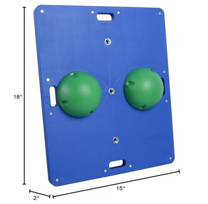 CanDo Balance Board 15x18 Inch, 2 Inch Height, Green - color: Green: Moderate, style: Rectangular