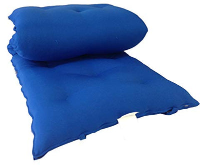 Twin Size Traditional Japanese Floor Futon Mattresses, Tatami Foldable Cushion Mats, Yoga, Meditaion 80 x 39 x 3 (Royal) - color: Royal