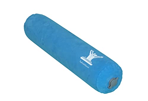 Pain Free-Posture Long & Short Inflatable Roll/Towel and Strap/Yoga Belt-to place under the NECK & LOW BACK to RELAX & REDUCE PAIN-Regain the Natural Curve of the Spine-Support Driving, Plane & Travel