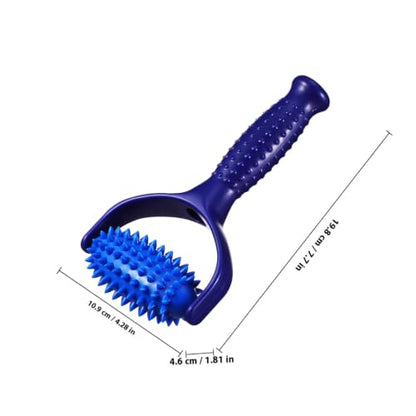 Hand Held Massage Stick Roller for Muscle Relief, Small Blue Abs PVC Massage Roller Comfortable for Full Body Use, for Yoga Enthusiasts and Sedentary Individuals