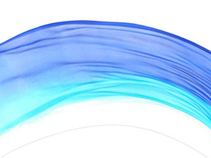 KIKIGOAL 2pcs 2.5x0.9M/98.43"x35.43" Multi-Color Dance Silk Veil Poi - color: gradual blue-1, size: 2.0x0.9M/78.74"x35.43"