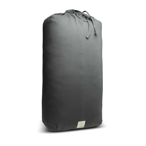 Firm Large Yoga Bolster, 24x12x6in - color: Charcoal - Cinched Cover, size: 1 Pack