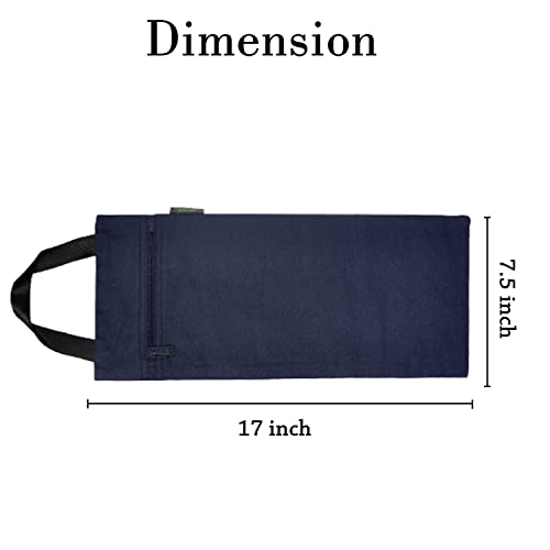 Yoga Sand Bag, Cotton Unfilled for Yogas, Weights & Resistance Training, Portable Weightlifting Sandbag - color: Galaxy Blue