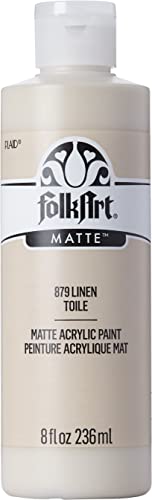 FolkArt Acrylic Paint in Assorted Colors (8 oz), , Linen - color: Linen, size: 8 Fl Oz (Pack of 1)