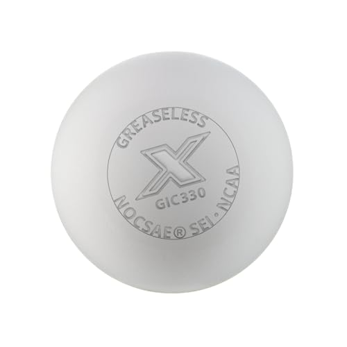 PEARL X Greaseless Lacrosse Balls by Guardian Innovations - Official Ball of NCAA Championships - Meets NOCSAE Standards and SEI/NCAA Certified - color: White, size: 3 Pack