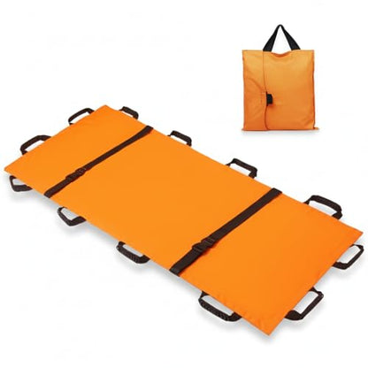 Emergency Patient & Large Dog Rescue Stretcher Gurney, 400 lbs - color: Orange, size: One-Pack